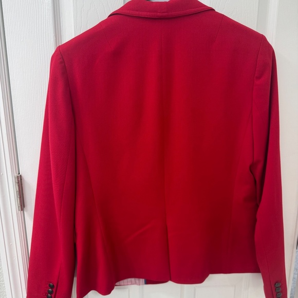 Banana Republic Factory Red Tailored Blazer – Size 14 - Picture 2 of 4